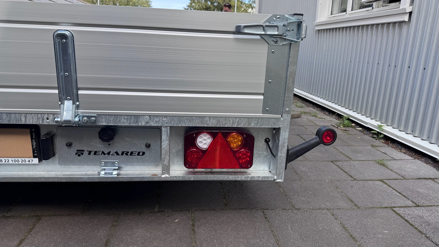 Temared Plateau 6021 S 3.5T L5890 x B2150 - Hörku kerra með skjólborðum