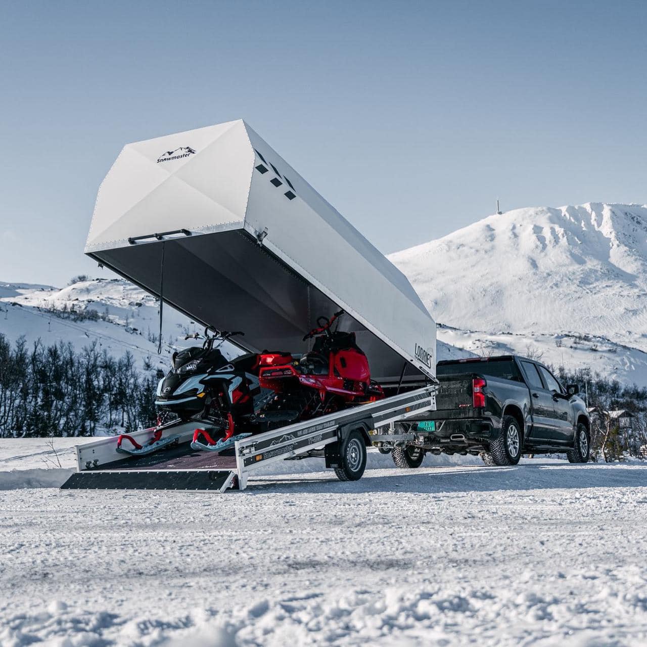 Lokuð snjósleðakerra eða fjórhjólakerra Lorries - STX395i
